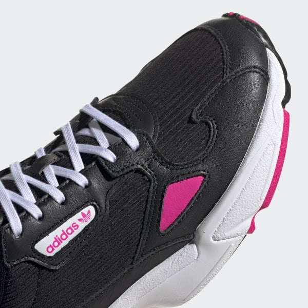 adidas falcon shoes black and pink
