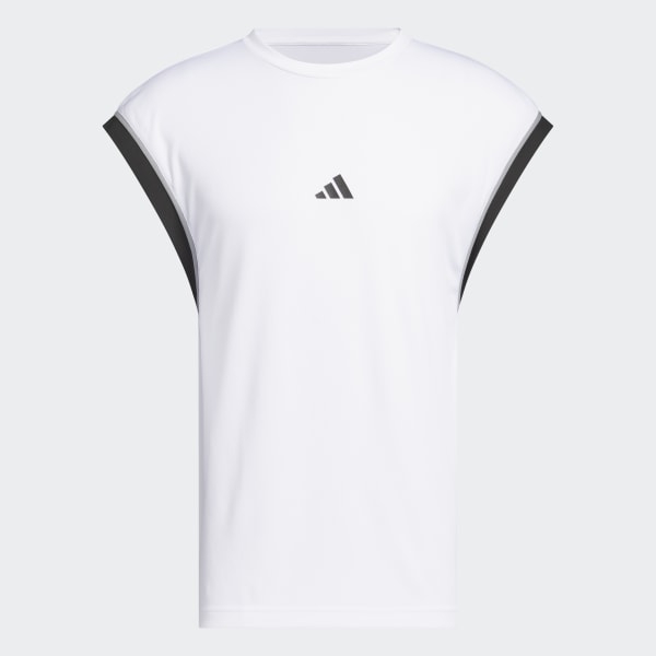 ◆adidas◆ Basketball All World Sleeveless Tank Top JN4724 adidas Basketball All-World Sleeveless Tank Top - White