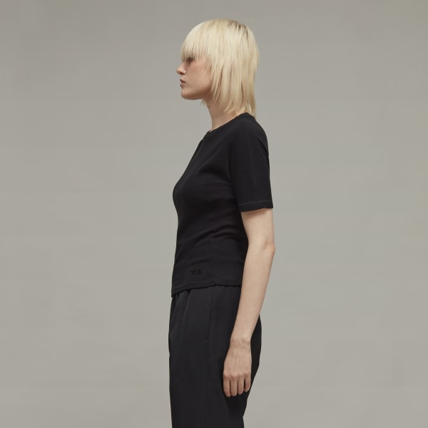 cerná Tričko Y-3 Fitted Short Sleeve