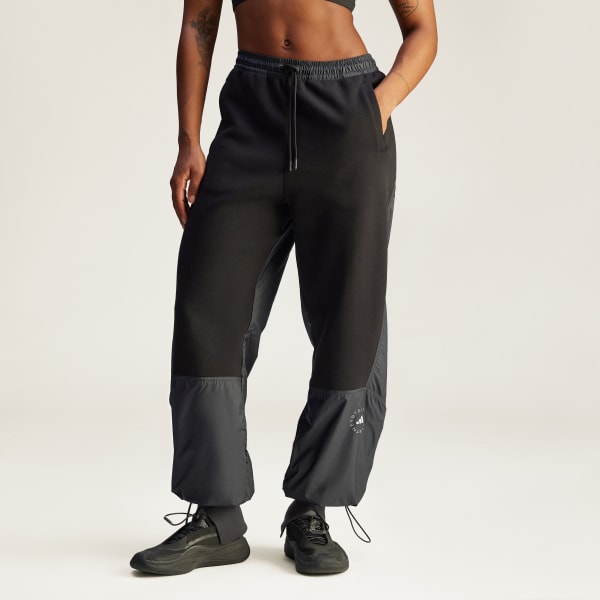Hitam Celana Panjang adidas by Stella McCartney Material Mix