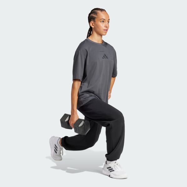Grey Climacool Training Animal Logo Graphic Tee