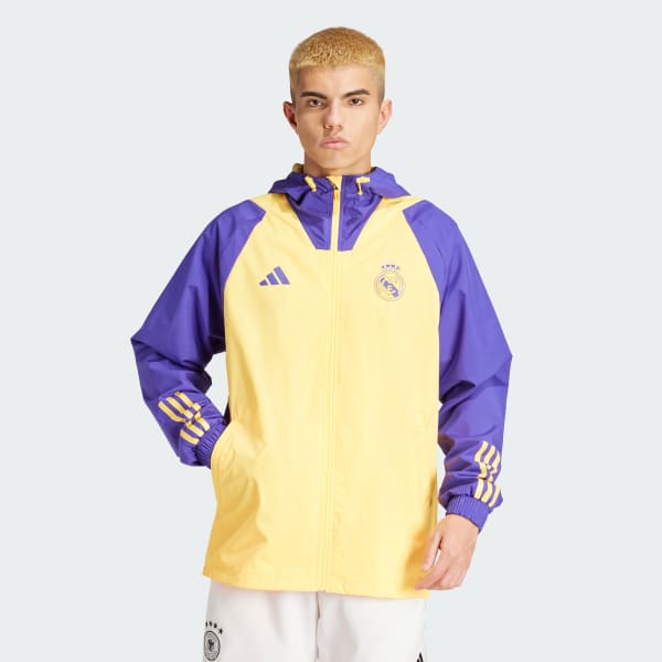 adidas Real Madrid Tiro 23 All Weather Jacket Orange adidas India