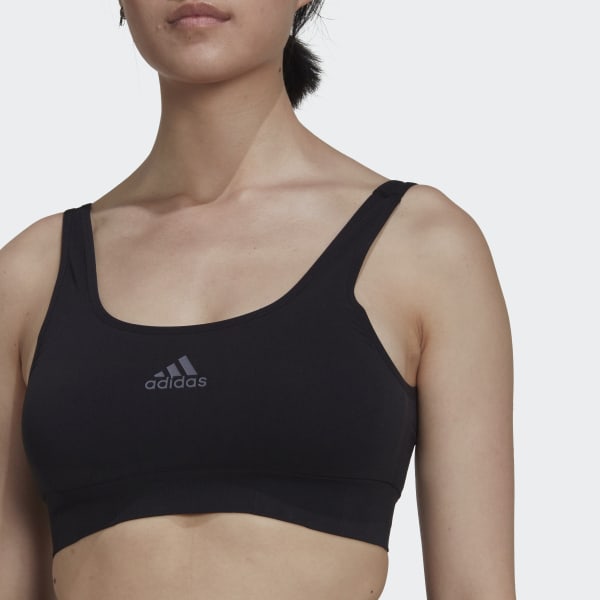 Nero Reggiseno Active Seamless Micro-Stretch Scoop Lounge HPO57