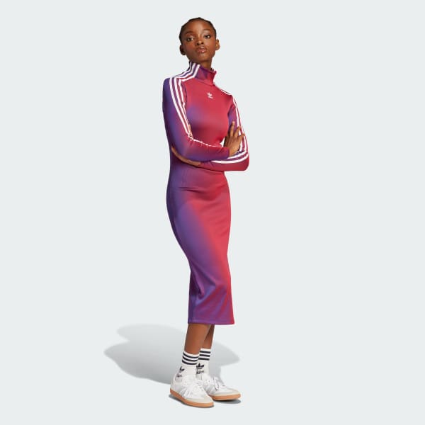 Multicolour Rasant Rib Long Sleeve Dress