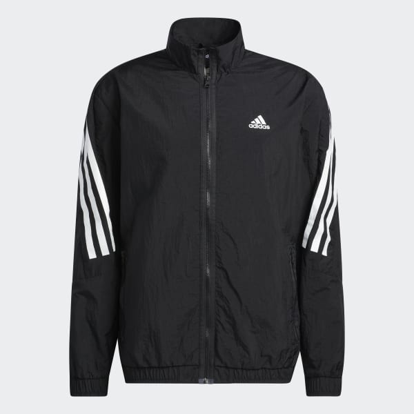 Black Future Icons 3-Stripes Woven Track Top G5793