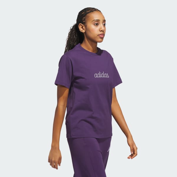 Morado Polera con Estampado Cozy Holiday