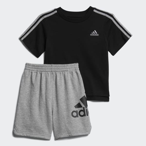adidas shorts and tshirt set