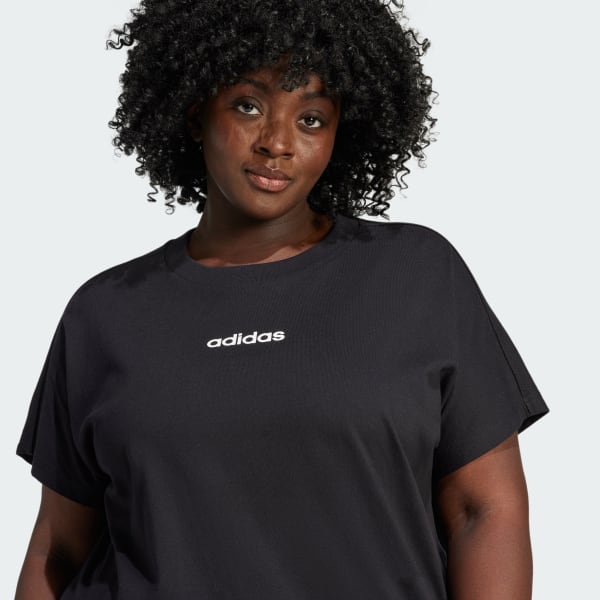 Essentials Linear Cotton Tee (Plus Size)