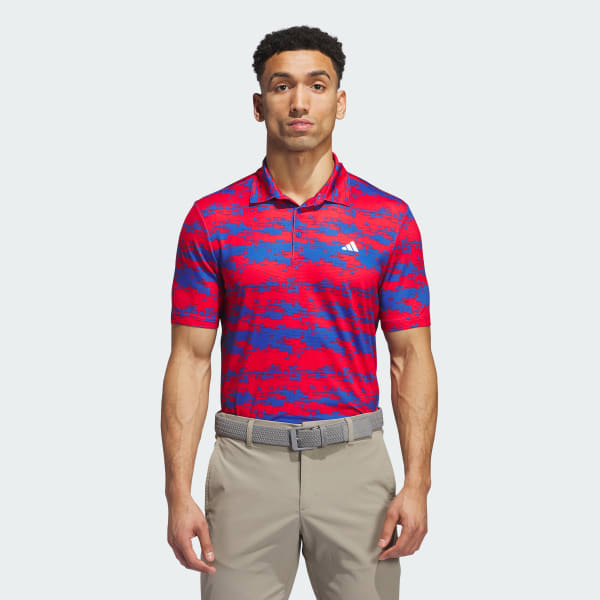 Red Ultimate365 HEAT.RDY Stripe Polo Shirt