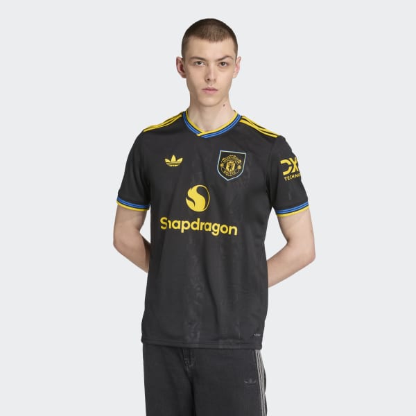 adidas Manchester United 25/26 Third Jersey - Black | Free