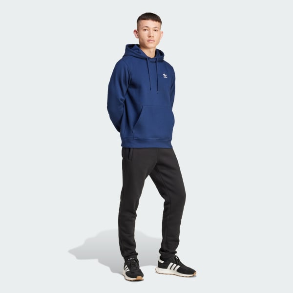 Azul Camisola com Capuz Trefoil Essentials