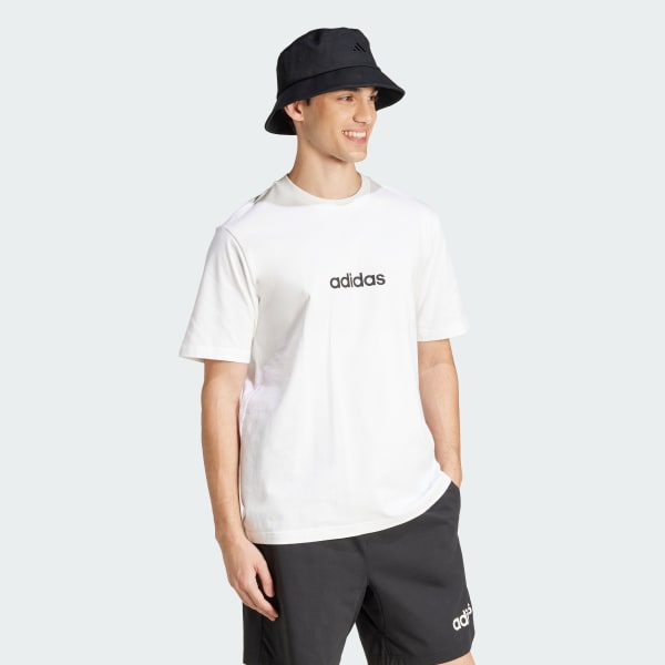 White Essentials Linear Single Jersey Tee