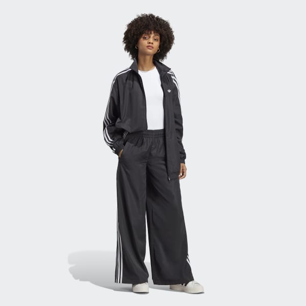 Black Oversized Track Pants