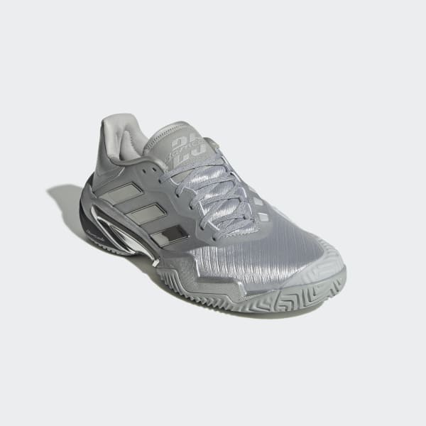 adidas Barricade 13 Silver Edition Tennis Shoes - Silver | Free