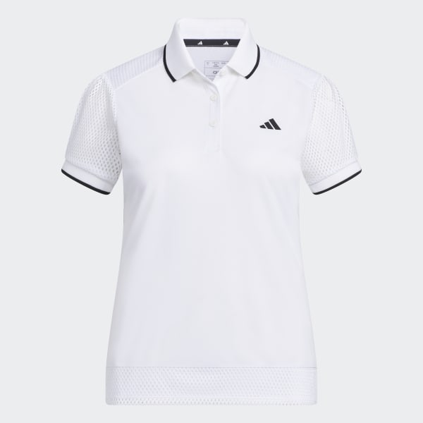 White AEROREADY Mesh Polo Shirt