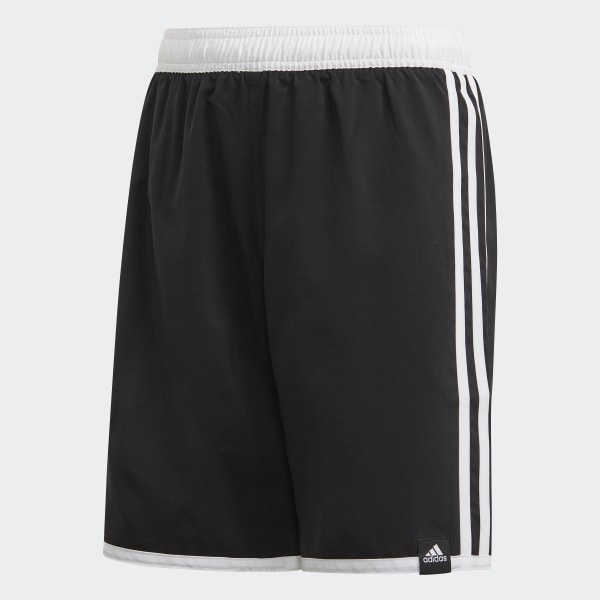 Document Extreme armoede fort Zwarte en witte 3-Stripes zwemshorts voor jongens | adidas Nederland