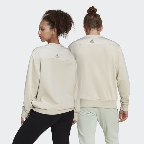 Beige Essentials Brand Love French Terry Sweatshirt (Gender Neutral) LA584