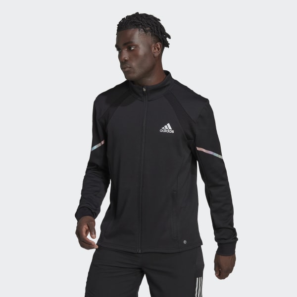 cerná Bunda Everyday Run Full-Zip Knit V2028
