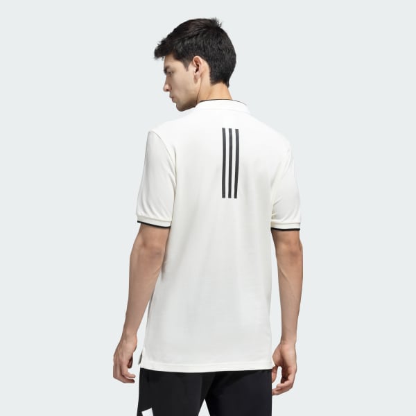 White Essentials Core Polo Tee