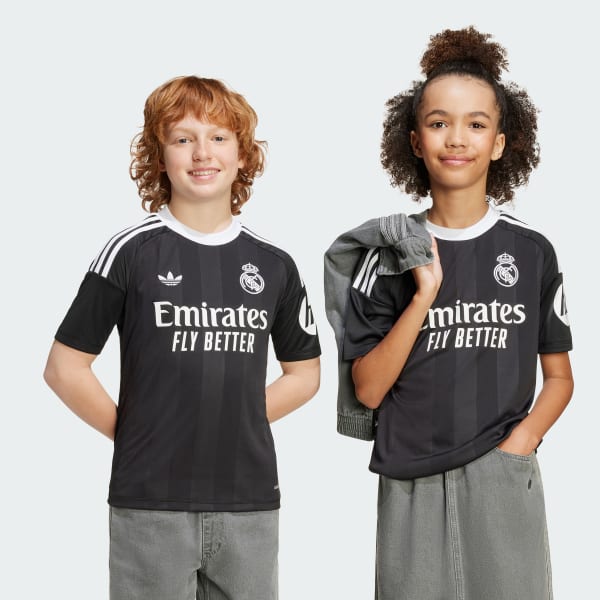 Maglia Real Madrid 25/26 Terzo Portiere Bambino Nero adidas