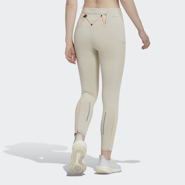 Beige FastImpact COLD.RDY Winter Running Long Leggings CH711