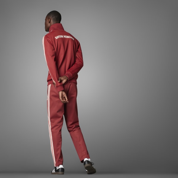 アディダス　Ｌ　バイエルン　トラックジャケット　adidas赤　ジャージ アディダス FCバイエルン トラックトップ（ジャージ） - レッド