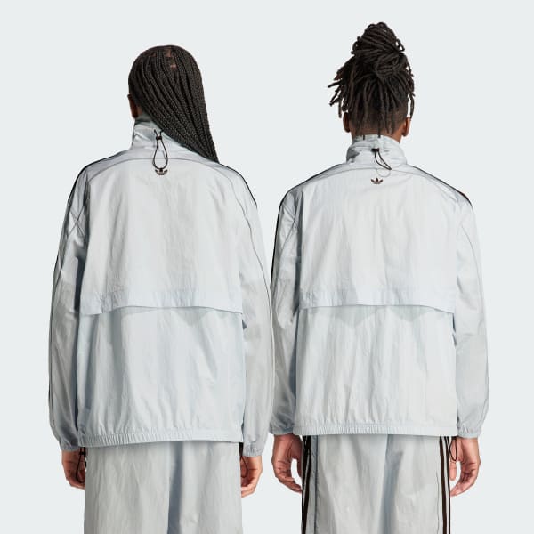 Adidas nylon track sales top