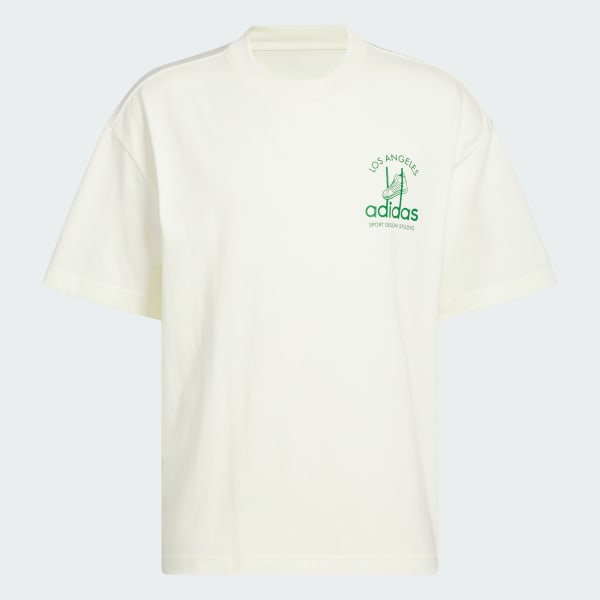Beige adidas Sport Design Studio Jabbar Graphic Tee