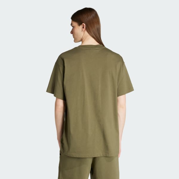 Green Essential Color Logo Oversized Tee