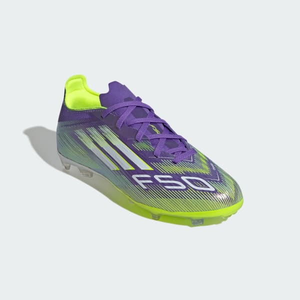 Purple F50 Elite Firm Ground Boots Kids