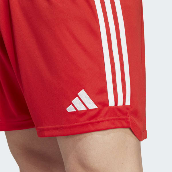 Red adidas shorts discount