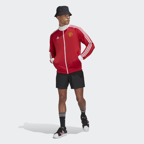 Vermelho Casaco de Treino 3-Stripes do Manchester United