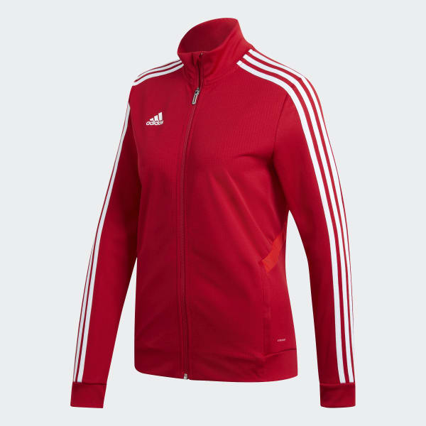 adidas red training jacket