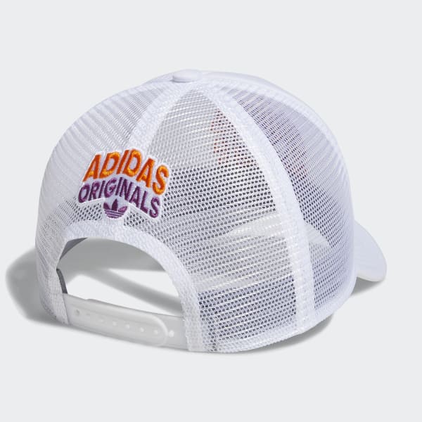 adidas Spiral Trucker Hat - White | Free Shipping with adiClub