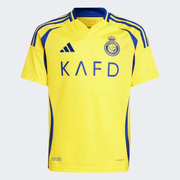 Adidas Al Nassr FC 24 25 Ronaldo Home Jersey Kids