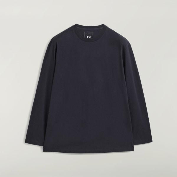 adidas Y-3 Graphic Long Sleeve Tee - Black | Free Shipping