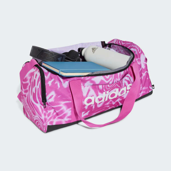 Rosa Maleta Deportiva Linear Graphic Duffel Pequeña