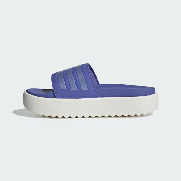 adidas Adilette Platform Slides Blue Free Shipping with adiClub adidas US