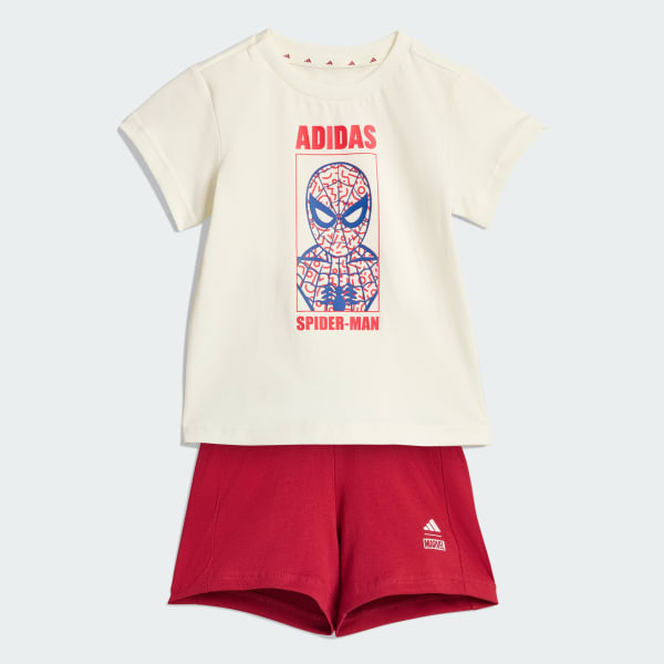 Blanco CONJUNTO DE PLAYERA ADIDAS MARVEL SPIDER-MAN