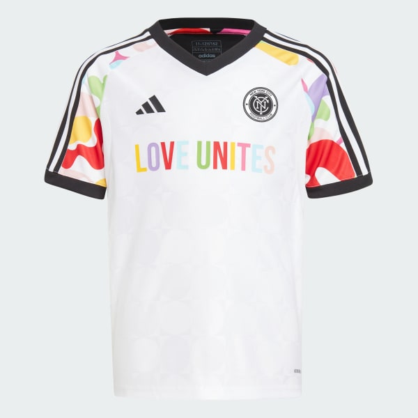 Youth Seattle Sounders FC adidas White 2023 Pride Pre-Match Top