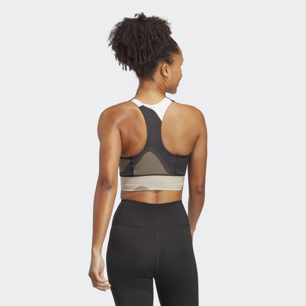 Marron Sujetador adidas x Marimekko Running Pocket