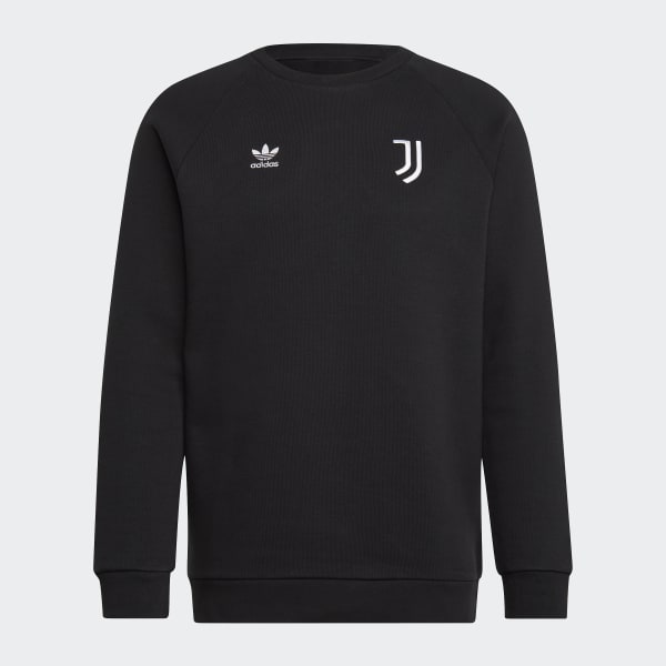 Μαύρο Juventus Essentials Trefoil Crewneck Sweatshirt