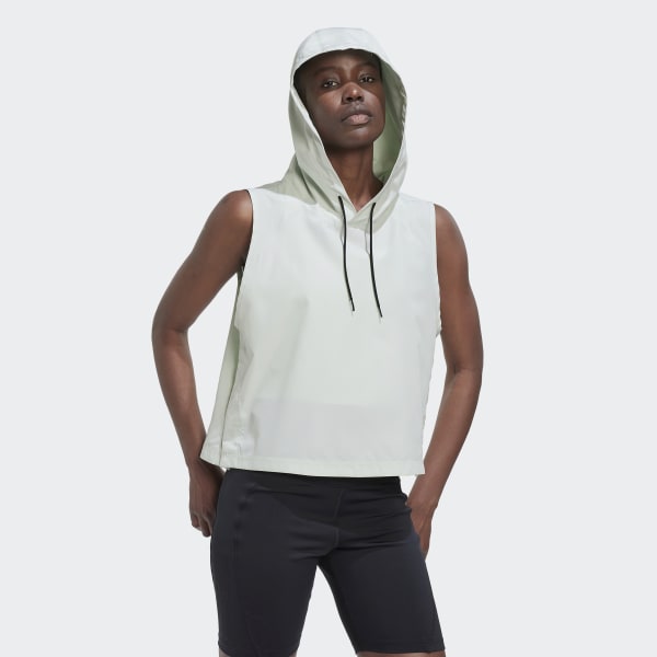 Verde Sudadera sin Mangas con Gorro Parley Run for the Oceans EVF01