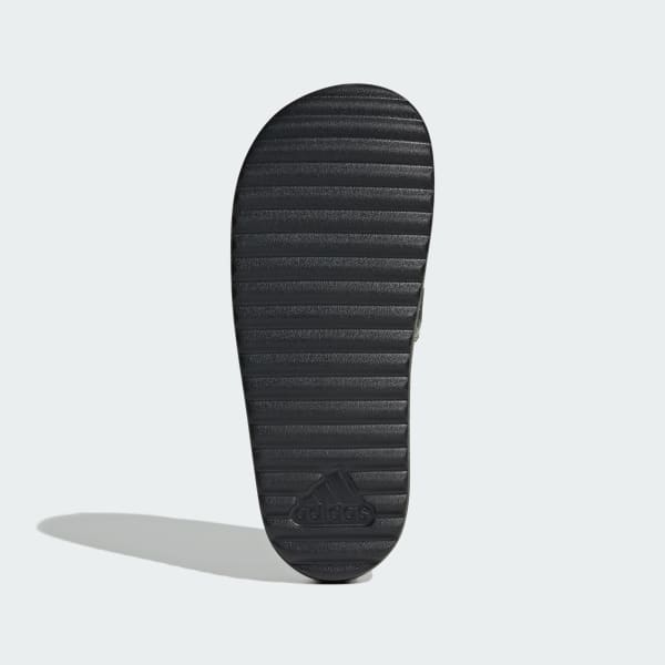 Green Adilette Platform Slides