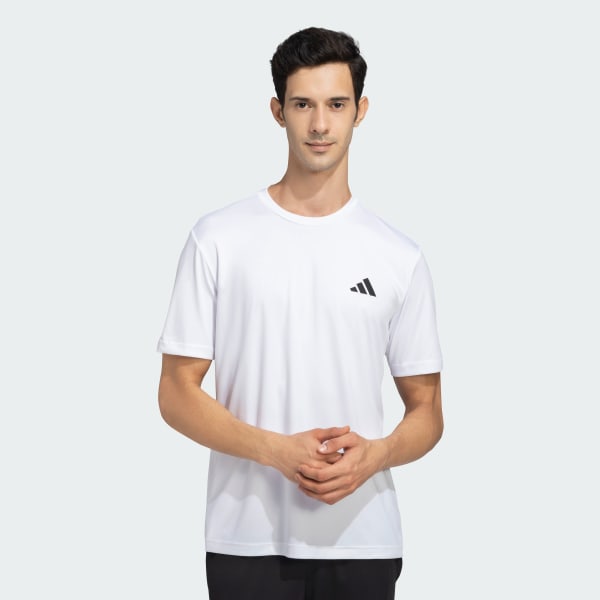 White Solid AEROREADY Training Workout Tee