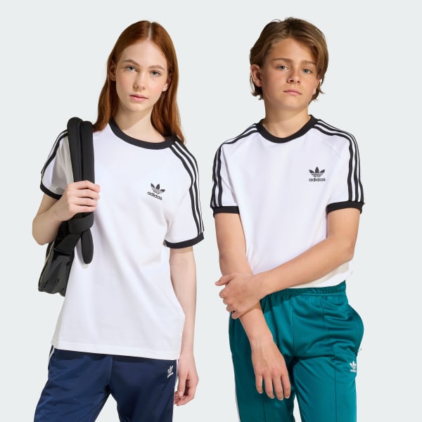 Λευκό Adicolor 3-Stripes Tee Kids