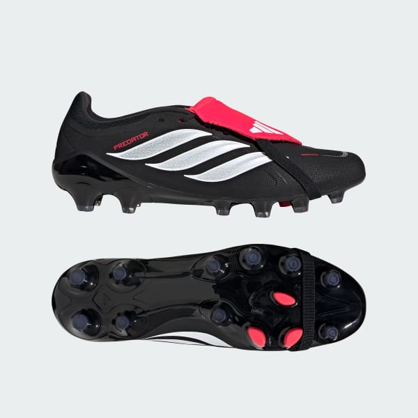 ブラック プレデター LEAGUE フォールディングタン HG サッカースパイク / 土・人工芝用 / PPREDATOR LEAGUE Fold-Over Tongue Hard Ground Football Boots