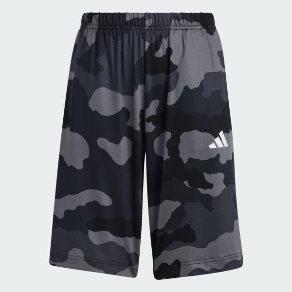 Svart Train Essentials Seasonal Print Shorts