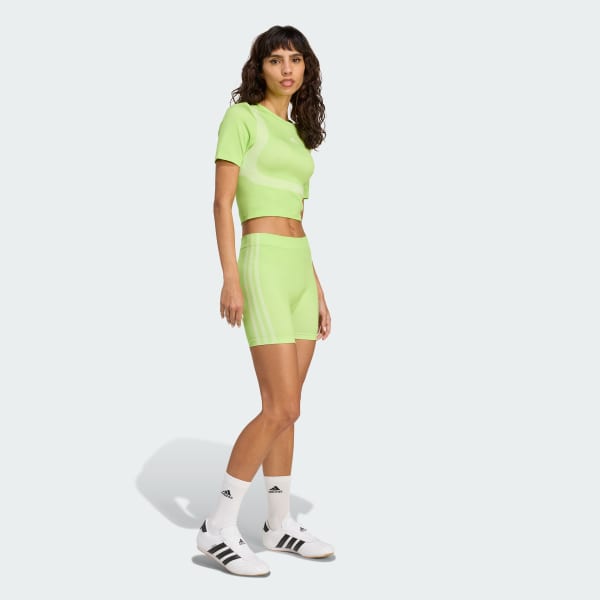 Yesil Dikişsiz Techfit Baby Tişört