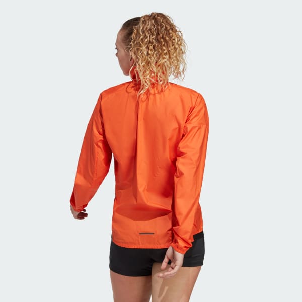 adidas TERREX Women\'s US adidas Orange - Multi | | Wind Jacket Hiking